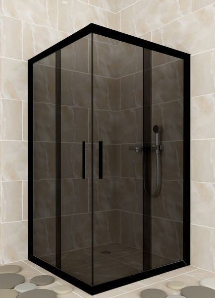 Душевая кабина Aquanil INDIANA 80х80х190 тонированное стекло профиль черный INDIANA80SmokeBlack фото