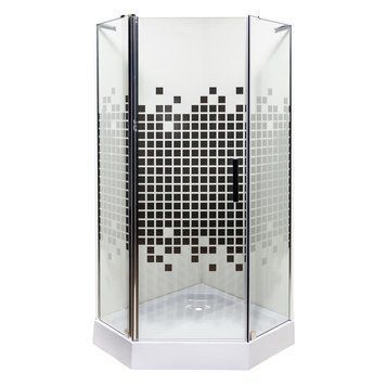 Душова кабіна INSANA Ethna Puzzle P91 P 90x90x200 низький піддон А0046013 фото
