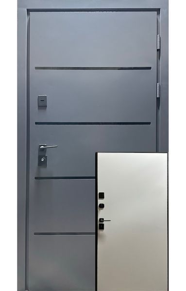 Вхідні двері Redfort Форест Грей вулиця серія Комфорт 3 контури ДВ12354021Л фото