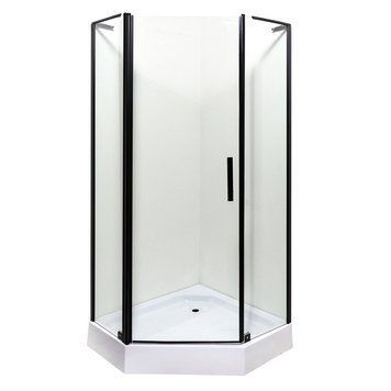 Душова кабіна INSANA Ethna Black P91&nbsp;B&nbsp;90x90x200 низький піддон А0048356 фото