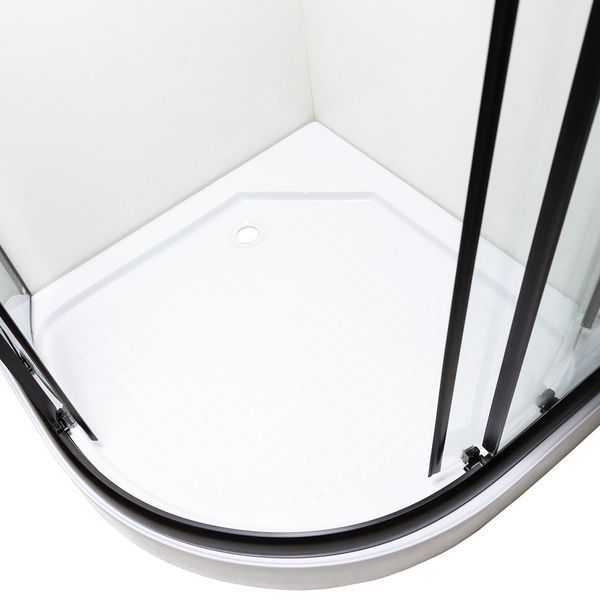Душова кабіна INSANA MIRA black 90x90x205 низький піддон А0046234 фото