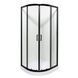 Душова кабіна INSANA MIRA black 90x90x205 низький піддон А0046234 фото 1