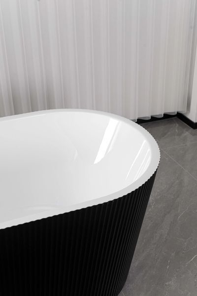 Отдельностоящая акриловая ванна AquaStream AZURE NERO 170x75x58 AZURENERO170 фото