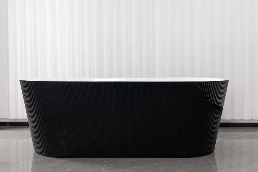 Отдельностоящая акриловая ванна AquaStream AZURE NERO 170x75x58 AZURENERO170 фото
