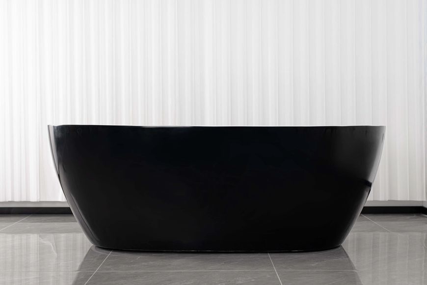 Отдельностоящая акриловая ванна AquaStream SYMI NERO 175x80x60 SYMINERO175 фото