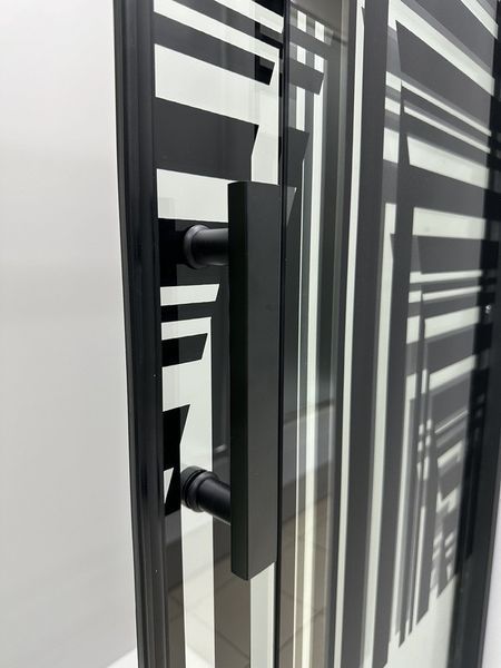 Душова кабіна Artex STT-100 Black Print (100x80x185 см) БЕЗ ПІДДОНА AR-STT100BLPRNOPOD фото