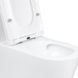 Унітаз-моноблок підлоговий Qtap Kolibri Ultra Quiet безобідковий з сидінням Soft-close WHITE QT10226380W SD00052624 фото 5