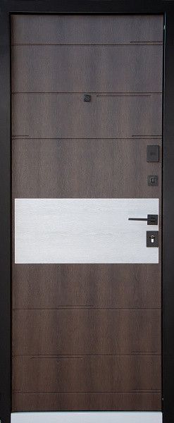 Входная дверь Magda 645 ТИП 2.3 квартира Дримвуд темный+коричневый/Друмвуд темный+светлый 645 фото