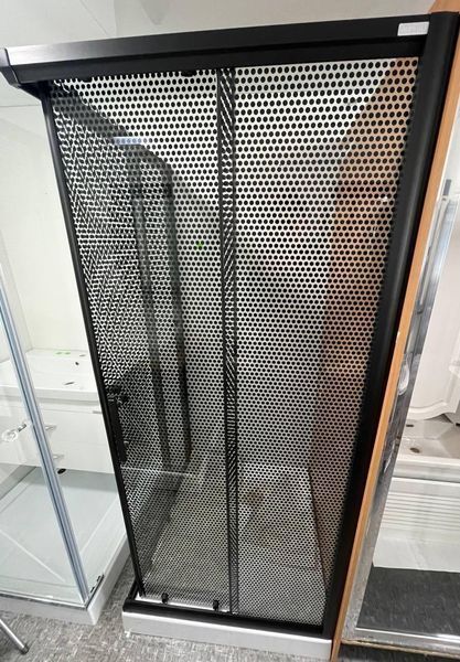 Душова кабіна Aquanil INDIANA Dark 90x90x190 тонована перфорація профіль чорний INDIANA90DARK фото