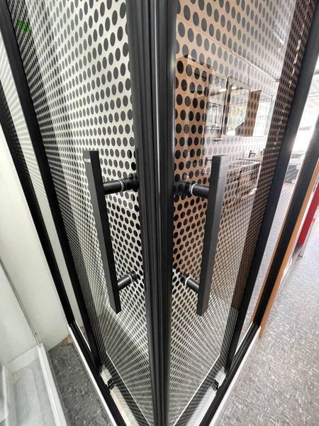 Душова кабіна Aquanil INDIANA Dark 90x90x190 тонована перфорація профіль чорний INDIANA90DARK фото