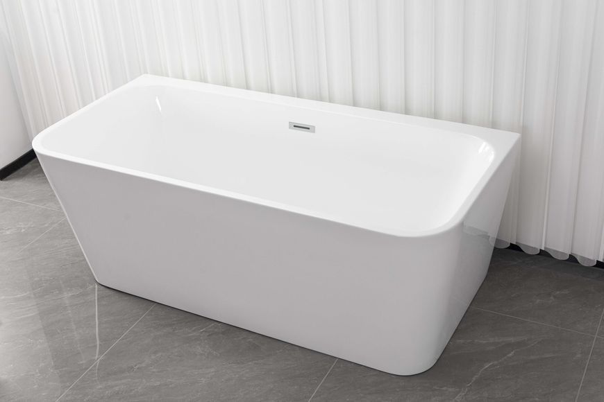 Окремостояча пристінна акрилова ванна AquaStream INDRIA 160x75x58 INDRIA160 фото