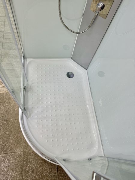 Душовий бокс VERONIS BN-4-120 white CHROME (L) 120х80х215 VE-BN4120WHITELCHR фото