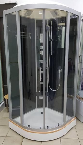 Душовий бокс Veronis BN-5-100 black 100х100х220 VE-BN5100BLACK фото