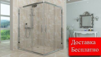 Душова кабіна Aquanil UNIMAR 90х110х190 прозоре скло профіль хром UNIMAR90х110 фото