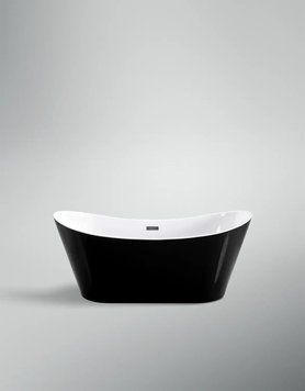 Ванна акриловая отдельностоящая VBI MARMOLADA BLACK 170 x 75 VBI-070317 фото