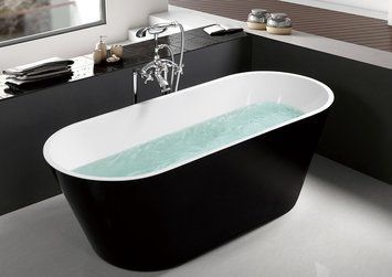 Окремостояча ванна акрилова Atlantis C-3004 Black 170х75х58 AT-C3004BLACK фото