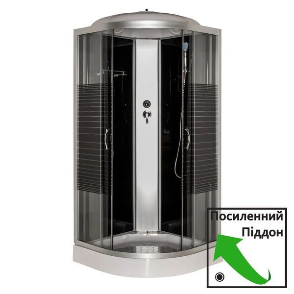 Душовий бокс 61 BF RC Black Line 90х90х210 низький піддон А0056117 фото