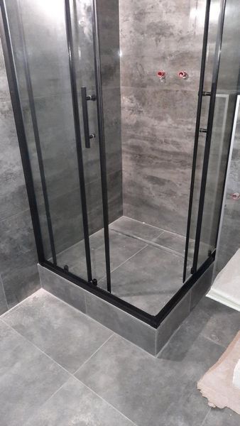 Душевая кабина Aquanil INDIANA 85х85х190 прозрачное стекло профиль черный INDIANA85BLACK фото