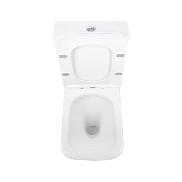 Унітаз підлоговий Qtap Aries Rimless безобідковий з сидінням Soft-close WHITE QT03228302W SD00052628 фото
